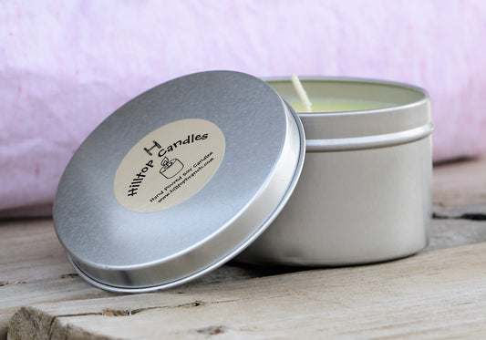 8 oz. Aluminum Tin Candles Anytime Scents